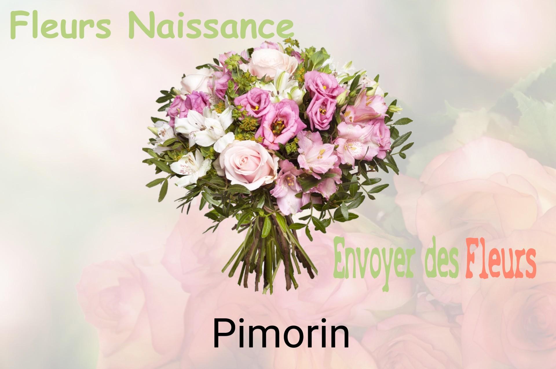 Bouquet de fleurs de naissance livré à Pimorin